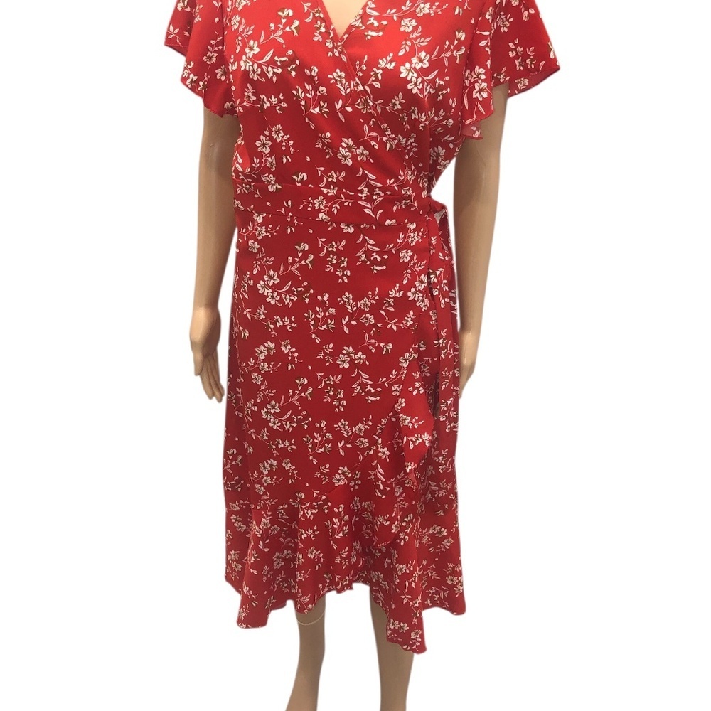 Women’s Summer V-Neck Wrap Style Dress - Picture 5 of 13